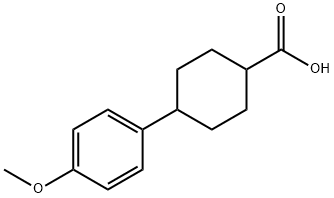 4-(4-Methoxyphenyl)cyclohexanecarboxylic acid Struktur