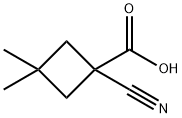 1-氰基-3,3-二甲基环丁烷-1-羧酸, 1467559-96-1, 结构式