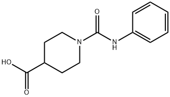 1-Phenylcarbamoyl-piperidine-4-carboxylic acid Struktur