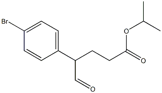 4-(4-溴苯基)-5-氧代戊酸异丙酯, 1476776-40-5, 结构式