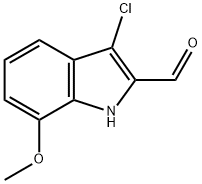 3-chloro-7-methoxy-1H-indole-2-carbaldehyde, 1480318-10-2, 结构式
