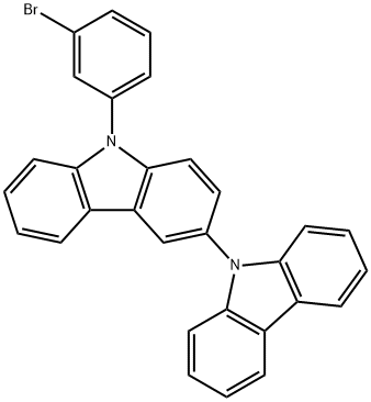 9-(3-bromophenyl)-3,9'-Bi-9H-carbazole Structure