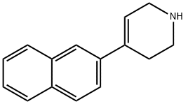 4-(naphthalen-2-yl)-1,2,3,6-tetrahydropyridine Struktur