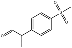 2-(4-methanesulfonylphenyl)propanal Structure