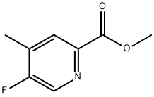 Methyl 5-fluoro-4-methylpicolinate 结构式