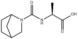 (2S)-2-({2-azabicyclo[2.2.1]heptane-2-carbonyl}amino)propanoic acid 化学構造式