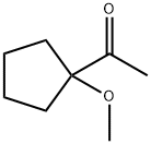 1-(1-methoxycyclopentyl)ethan-1-one 化学構造式