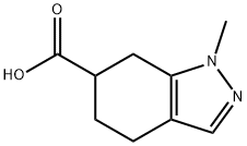 1-methyl-4,5,6,7-tetrahydro-1H-indazole-6-carboxylic acid,1490736-66-7,结构式