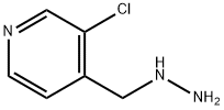 3-Chloro-4-(hydrazinylmethyl)pyridine 化学構造式