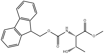 METHYL (2S,3S)-2-{[(9H-FLUOREN-9-YLMETHOXY)CARBONYL]AMINO}-3-HYDROXYBUTANOATE Structure