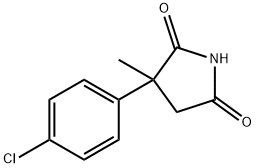 3-(4-chlorophenyl)-3-methylpyrrolidine-2,5-dione 化学構造式