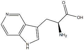 (2S)-2-amino-3-{1H-pyrrolo[3,2-c]pyridin-3-yl}propanoic acid 化学構造式