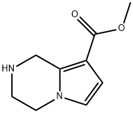 methyl 1H,2H,3H,4H-pyrrolo[1,2-a]pyrazine-8-carboxylate 化学構造式