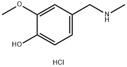 2-METHOXY-4-[(METHYLAMINO)METHYL]PHENOL HYDROCHLORIDE,150031-65-5,结构式
