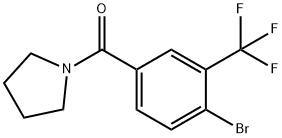 1-[4-Bromo-3-(trifluoromethyl)benzoyl]pyrrolidine Structure