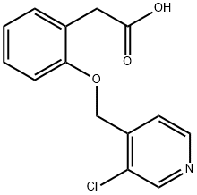 2-(2-((3-chloropyridin-4-yl)methoxy)phenyl)acetic acid Struktur