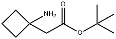 tert-butyl 2-(1-aminocyclobutyl)acetate Structure