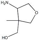 (4-amino-3-methyloxolan-3-yl)methanol Struktur