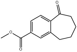 methyl 5-oxo-6,7,8,9-tetrahydro-5H-benzo[7]annulene-2-carboxylate Struktur