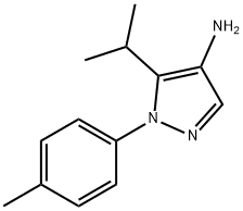 1-(4-methylphenyl)-5-(propan-2-yl)-1H-pyrazol-4-amine 结构式