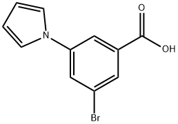 3-BROMO-5-(1H-PYRROL-1-YL)BENZOIC ACID 化学構造式