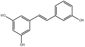 5-(3-ヒドロキシスチリル)レソルシノール 化学構造式