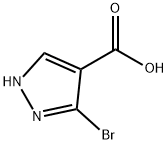 3-BROMO-1H-PYRAZOLE-4-CARBOXYLICACID 化学構造式