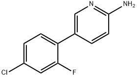 5-(4-Chloro-2-fluorophenyl)pyridin-2-amine Structure