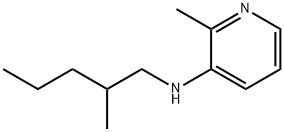 3-Pyridinamine, 2-methyl-N-(2-methylpentyl)- Struktur