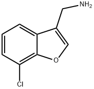 (7-chlorobenzofuran-3-yl)methanamine Struktur