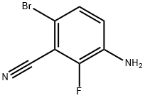 3-amino-6-bromo-2-fluorobenzonitrile Structure