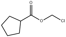 Cyclopentanecarboxylic acid chloromethyl ester Structure