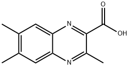 3,6,7-Trimethylquinoxaline-2-carboxylic acid 化学構造式