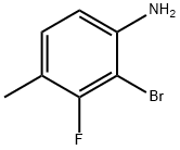 2-溴-3-氟-4-甲基苯胺 结构式