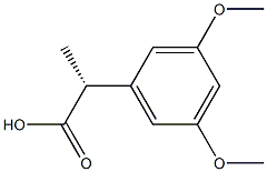 (2R)-2-(3,5-dimethoxyphenyl)propanoic acid Structure