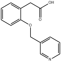 2-{2-[(pyridin-3-yl)methoxy]phenyl}acetic acid Struktur