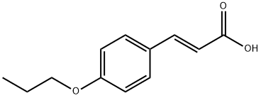 (E)-4-プロポキシけい皮酸 化学構造式