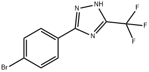 3-(4-溴苯基)-5-(三氟甲基)-1H-1,2,4-三唑,1516940-34-3,结构式