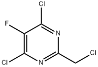 4,6-dichloro-2-(chloromethyl)-5-fluoropyrimidine,1517242-11-3,结构式