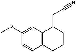 7-Methoxy-1,2,3,4- tetrahydro-1-naphthalenyl-acetonitrile Structure