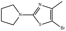 5-Bromo-4-methyl-2-(pyrrolidino)thiazole Structure