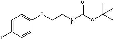 叔丁基(2-(4-碘苯氧基)乙基)氨基甲酸酯,151978-98-2,结构式