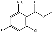 methyl 2-amino-6-chloro-4-fluorobenzoate Struktur