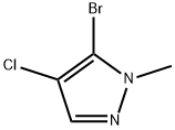 5-bromo-4-chloro-1-methyl-1H-pyrazole Struktur