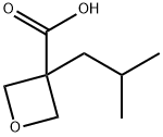 3-(2-methylpropyl)oxetane-3-carboxylic acid Structure