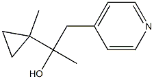 2-(1-methylcyclopropyl)-1-(pyridin-4-yl)propan-2-ol Struktur