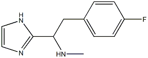 2-(4-fluorophenyl)-1-(1H-imidazol-2-yl)-N-methylethanamine Struktur