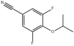 3,5-Difluoro-4-(propan-2-yloxy)benzonitrile Structure