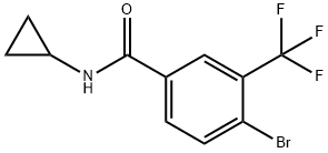 4-Bromo-N-cyclopropyl-3-(trifluoromethyl)benzamide Structure