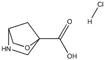2-oxa-5-azabicyclo[2.2.1]heptane-1-carboxylic acid hydrochloride Struktur